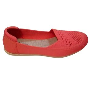 Clarks Cloudsteppers Ballet Flats Coral Washable Perforated Slip On Size 7